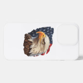 Amerikaanse vlag Bald Eagle iPhone Hoesje (Achterkant horizontaal)