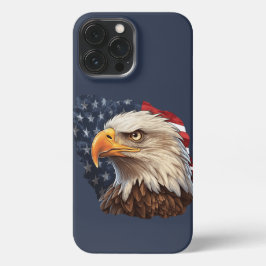 Amerikaanse vlag Bald Eagle iPhone 13 Pro Max Hoesje