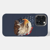 Amerikaanse vlag Bald Eagle iPhone Hoesje (Achterkant horizontaal)