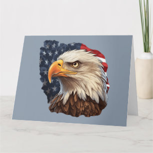 Amerikaanse vlag Bald Eagle Kaart
