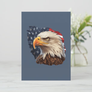 Amerikaanse vlag Bald Eagle Kaart