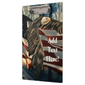 Amerikaanse vlag Bald Eagle Klembord (Links)