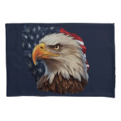 Amerikaanse vlag Bald Eagle Kussensloop (Voorkant)