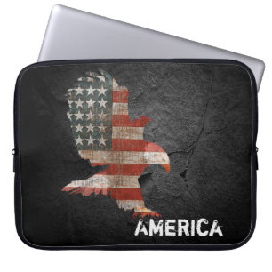 Amerikaanse vlag Bald Eagle Laptop Sleeve