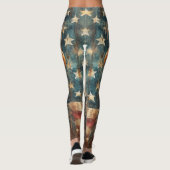 Amerikaanse vlag Bald Eagle Leggings - Verenigde (Achterkant)