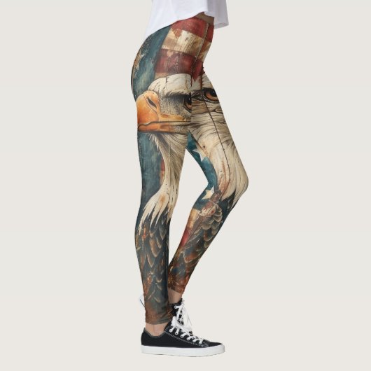 Amerikaanse vlag Bald Eagle Leggings - Verenigde (Rechts)