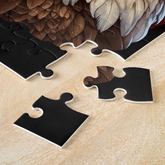 Amerikaanse vlag Bald Eagle Legpuzzel (Zijkant)