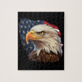 Amerikaanse vlag Bald Eagle Legpuzzel (Verticaal)