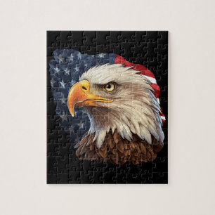 Amerikaanse vlag Bald Eagle Legpuzzel