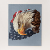 Amerikaanse vlag Bald Eagle Legpuzzel (Verticaal)
