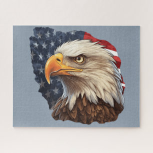 Amerikaanse vlag Bald Eagle Legpuzzel
