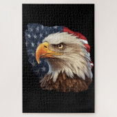 Amerikaanse vlag Bald Eagle Legpuzzel (Verticaal)
