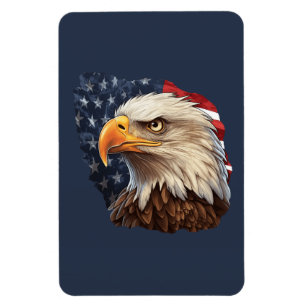 Amerikaanse vlag Bald Eagle Magneet