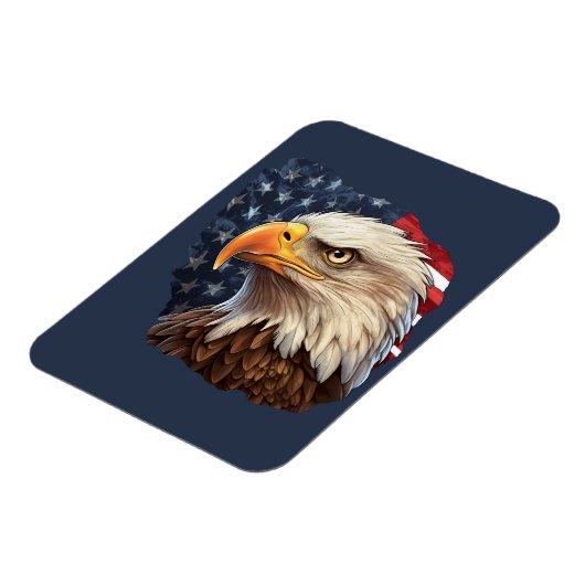 Amerikaanse vlag Bald Eagle Magneet (Linkerzijde)