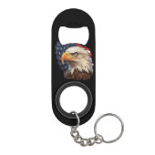 Amerikaanse vlag Bald Eagle Mini Flessenopener (Achterkant)