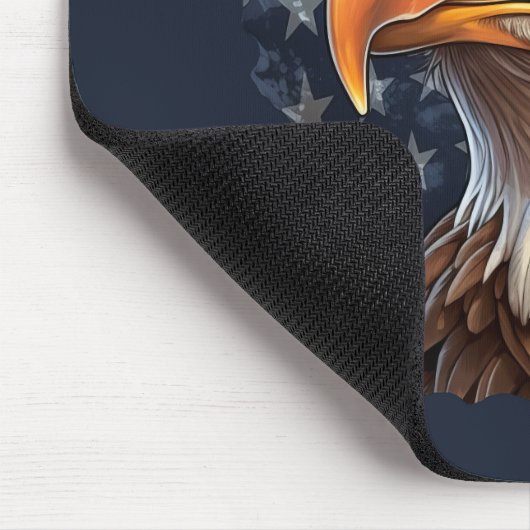 Amerikaanse vlag Bald Eagle Muismat (Hoek)