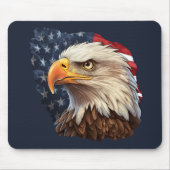 Amerikaanse vlag Bald Eagle Muismat (Voorkant)