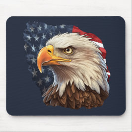 Amerikaanse vlag Bald Eagle Muismat