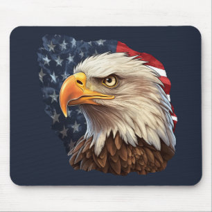 Amerikaanse vlag Bald Eagle Muismat
