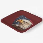 Amerikaanse vlag Bald Eagle Papieren Bordje (Gebogen)
