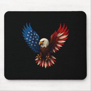 Amerikaanse vlag Bald Eagle Patriotic Eagle 4th of Muismat