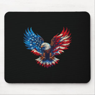 Amerikaanse vlag Bald Eagle Patriotic Eagle 4th of Muismat