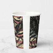 Amerikaanse vlag Bald Eagle Patriotic Papieren Bekers (Links)