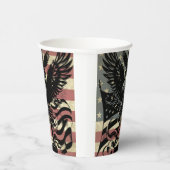 Amerikaanse vlag Bald Eagle Patriotic Papieren Bekers (Rechts)