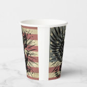 Amerikaanse vlag Bald Eagle Patriotic Papieren Bekers (Rechts)