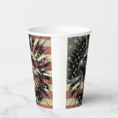 Amerikaanse vlag Bald Eagle Patriotic Papieren Bekers (Rechts)