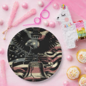 Amerikaanse vlag Bald Eagle Patriotic Papieren Bordje (Feest)