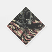 Amerikaanse vlag Bald Eagle Patriotic Servet (Hoek)