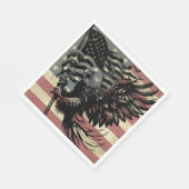 Amerikaanse vlag Bald Eagle Patriotic Servet (Hoek)