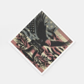 Amerikaanse vlag Bald Eagle Patriotic Servet (Hoek)