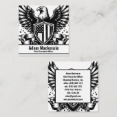 Amerikaanse vlag Bald Eagle Patriottisch Visitekaa Vierkante Visitekaartje (Voorkant / Achterkant)