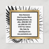 Amerikaanse vlag Bald Eagle Patriottisch Visitekaa Vierkante Visitekaartje (Achterkant)