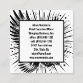 Amerikaanse vlag Bald Eagle Patriottisch Visitekaa Vierkante Visitekaartje (Achterkant)