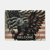 Amerikaanse vlag Bald Eagle Patriottische deur mat (Voorkant)