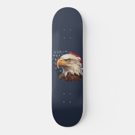 Amerikaanse vlag Bald Eagle Persoonlijk Skateboard (Voorkant)
