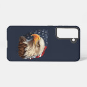 Amerikaanse vlag Bald Eagle Samsung Galaxy Hoesje (Achterkant horizontaal)