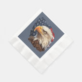 Amerikaanse vlag Bald Eagle Servet (Hoek)