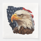 Amerikaanse vlag Bald Eagle Servet (Voorkant)