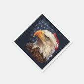 Amerikaanse vlag Bald Eagle Servet (Hoek)
