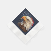 Amerikaanse vlag Bald Eagle Servet (Hoek)