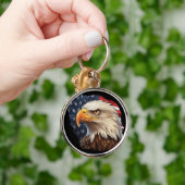 Amerikaanse vlag Bald Eagle Sleutelhanger (Hand)