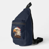Amerikaanse vlag Bald Eagle Sling Bag (Rechterhoek)