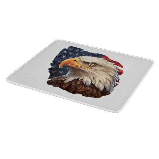 Amerikaanse vlag Bald Eagle Snijplank (Hoek)