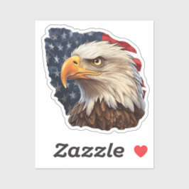 Amerikaanse vlag Bald Eagle Sticker