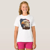 Amerikaanse vlag Bald Eagle T-shirt (Voorkant volledig)