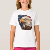 Amerikaanse vlag Bald Eagle T-shirt (Voorkant)
